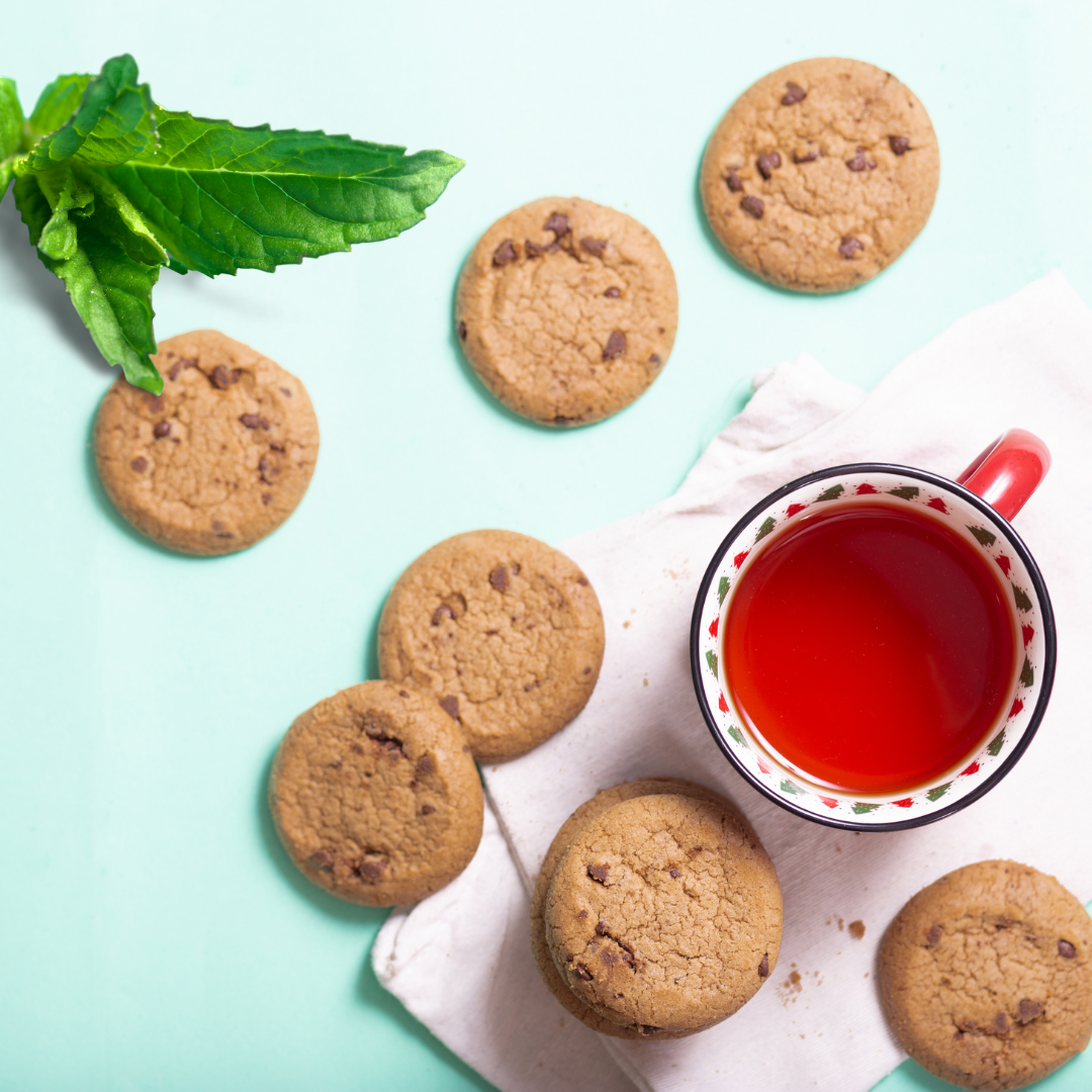PÉPITES DE CHOCOLAT À LA MENTHE - FEUILLES EN VRAC