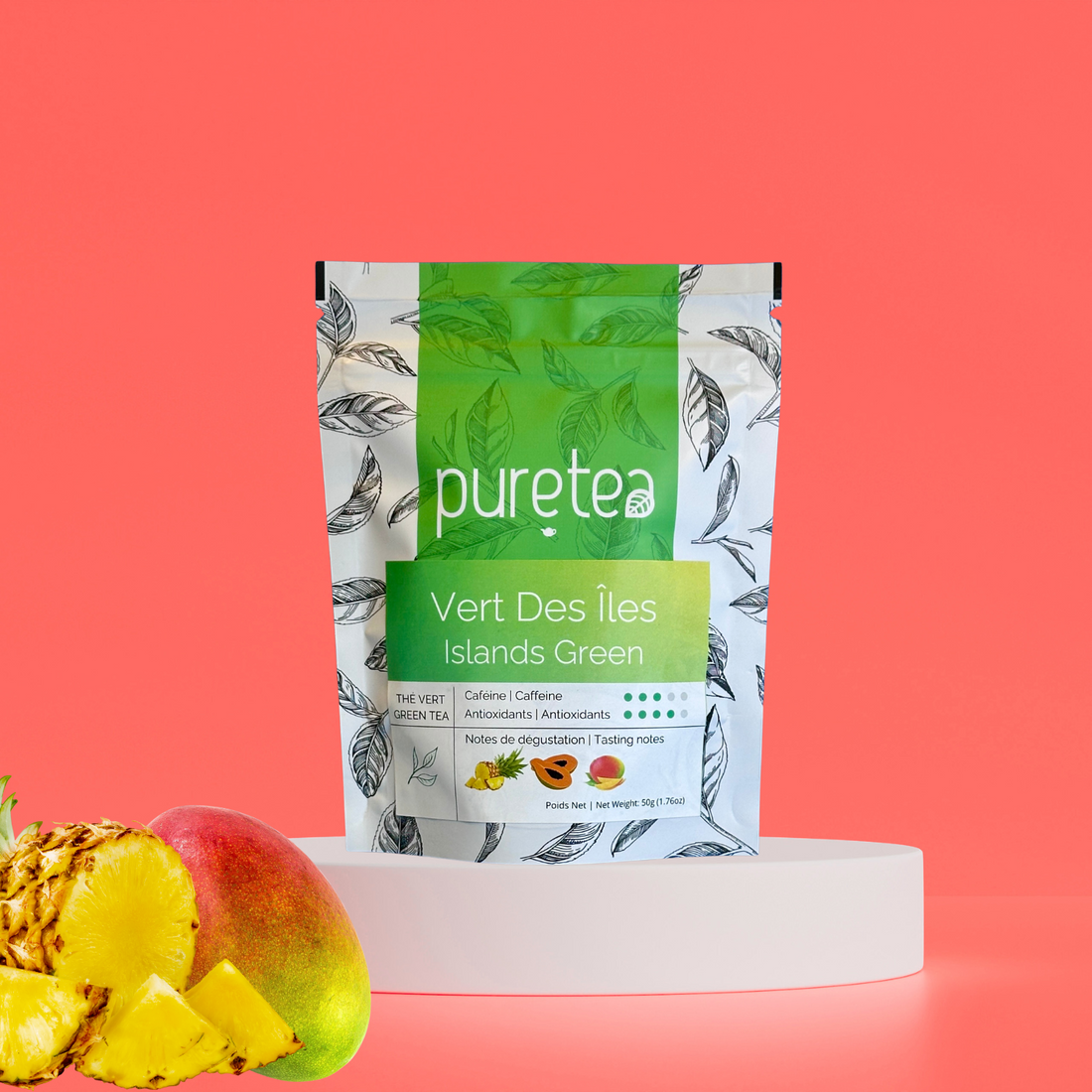 THÉ VERT TROPICAL - FEUILLES EN VRAC