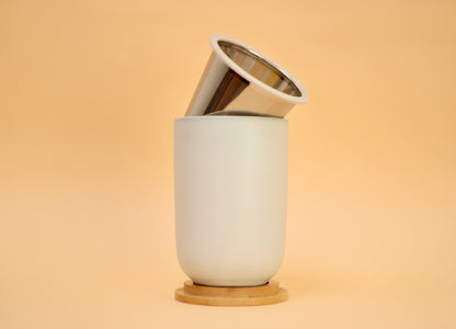 TASSE À INFUSEUR À DOUBLE PAROI