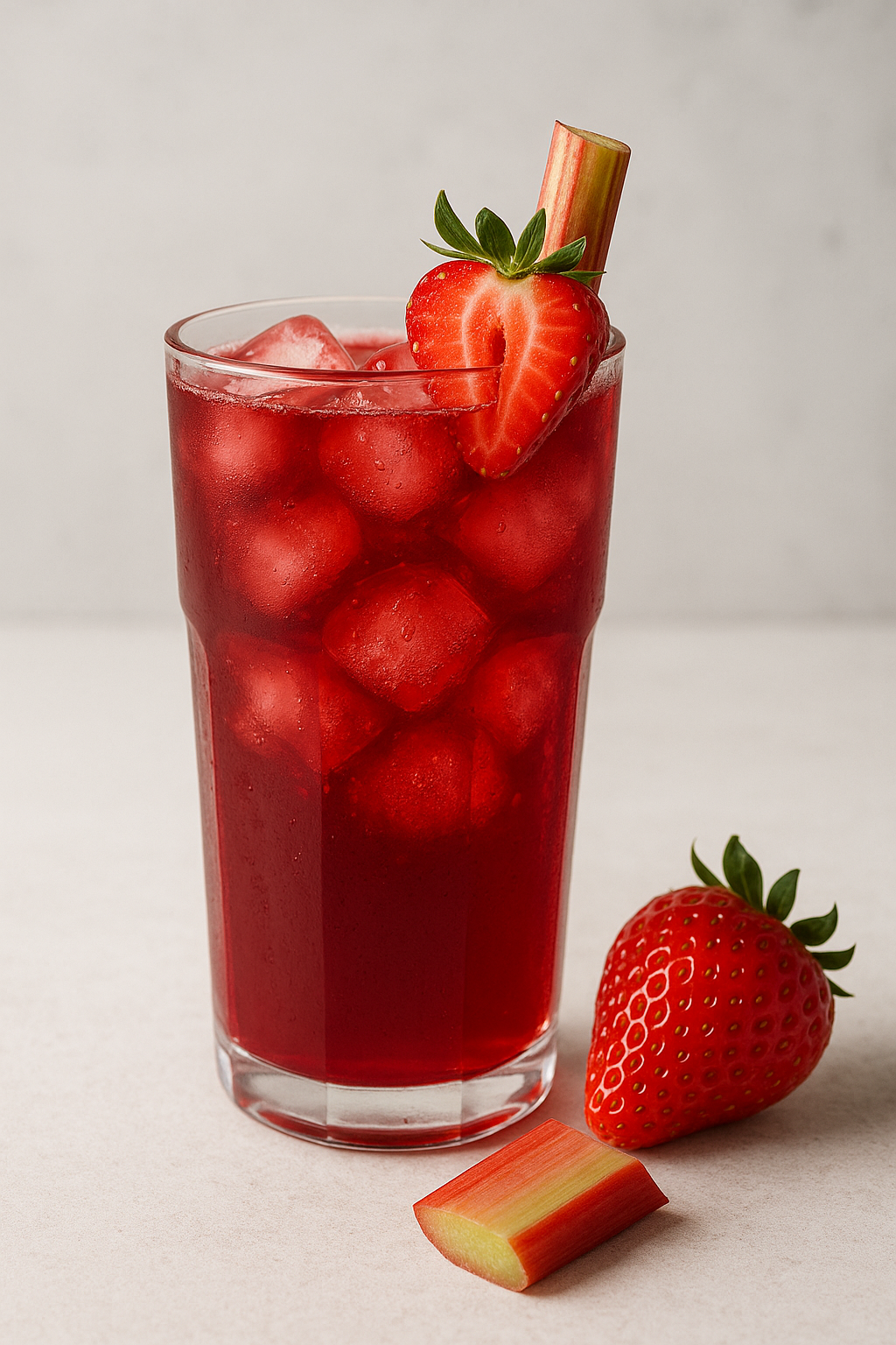 Strawberry Rhubarb iced tea